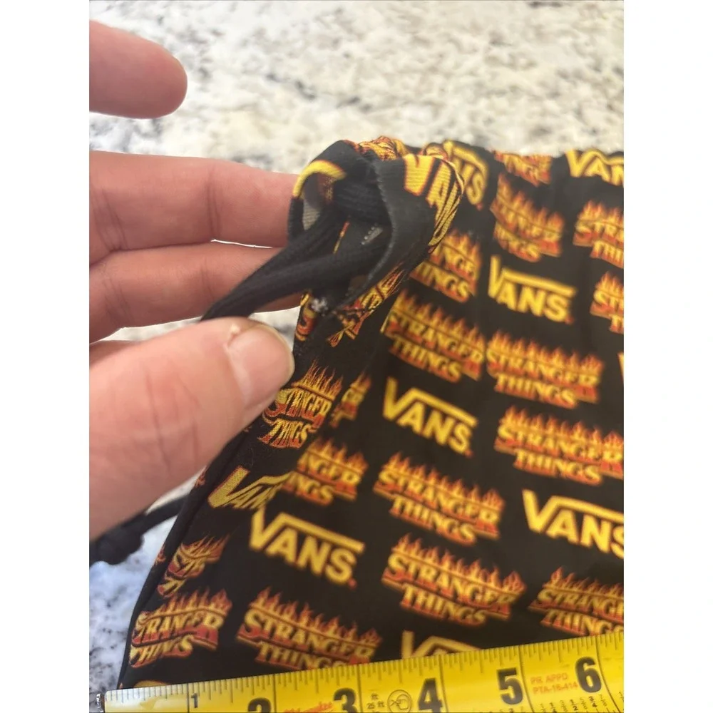 VANS X Stranger Things Bag Cinched Drawstring Canvas Shoe Pouch‎ 11.75 x 15.75
